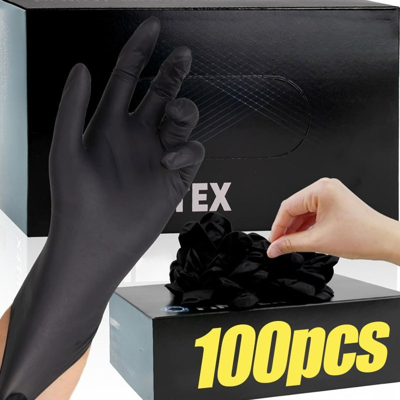 قفازات سوداء للاستخدام مرة واح - مراجعة Latex Disposable Glove وسعره