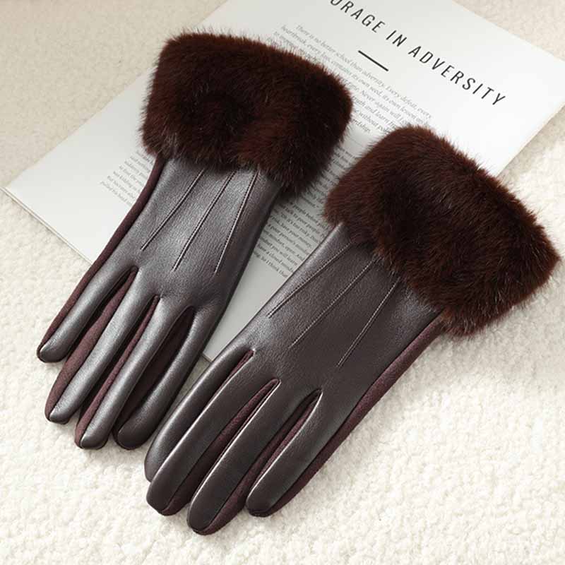 قفازات شتوية فاخرة للنساء مصنو - مراجعة Leather Driving Glove وسعره