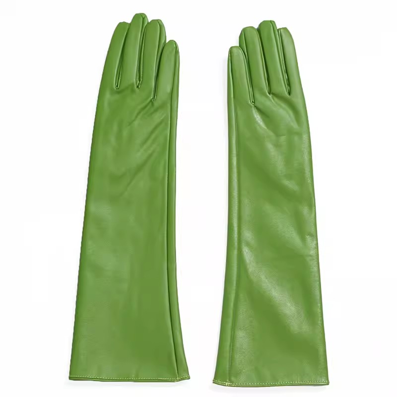 المرأة الأنيقة أزياء طويلة بو  - مراجعة Leather Driving Glove وسعره